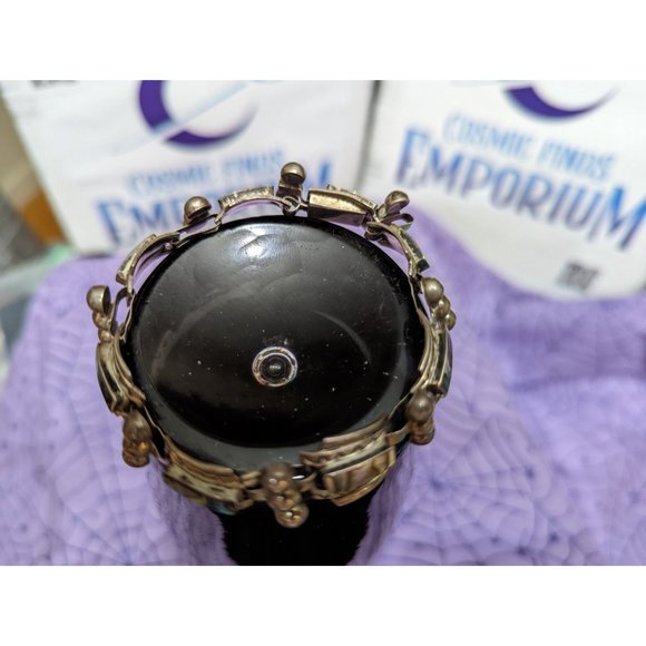 Vintage Taxco, Link Style Bracelet with Abalone and Silver, Unique design - Picture 8 of 8